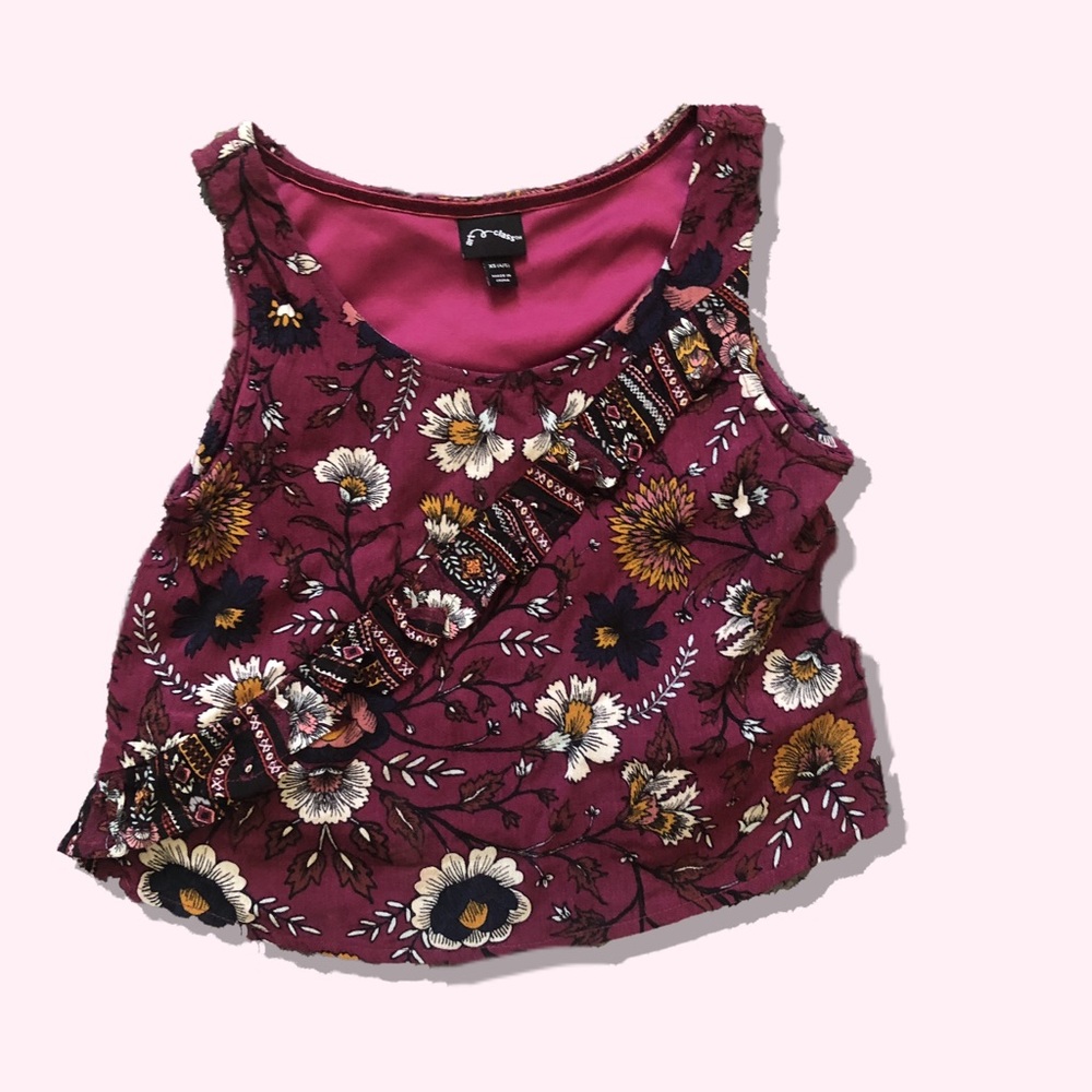 {art class} floral top